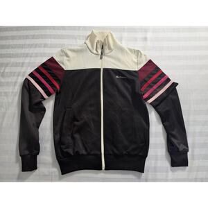 日本 Ben Sherman Y2K Track Jacket S Black Colorblock Stripe Japan Vintage 2000s